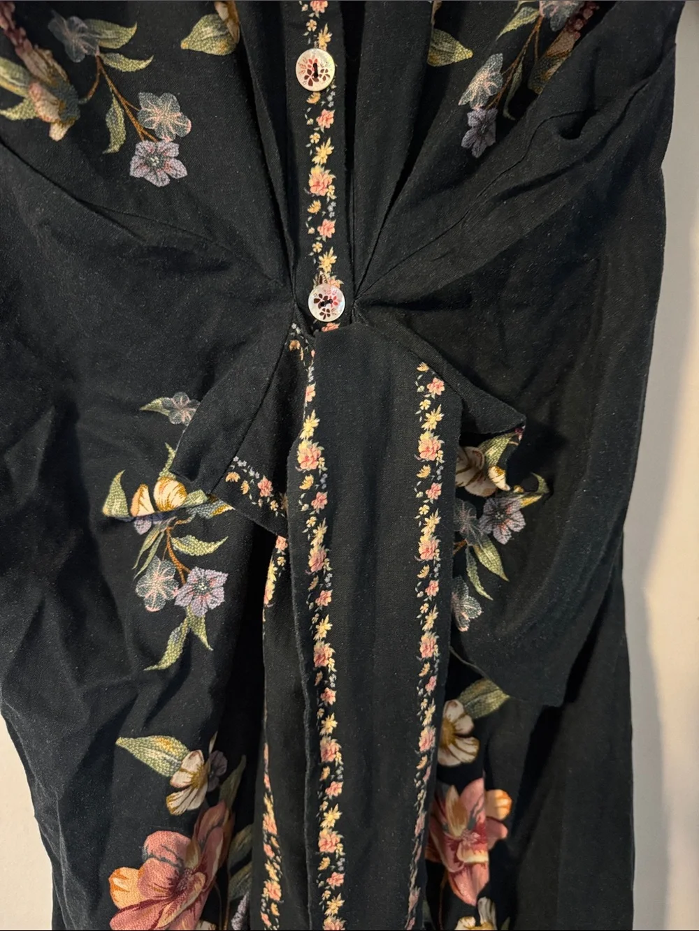 FARM Rio Maira Floral Belted Midi Shirtdress, Size Small, &320 - Picture 8 of 13